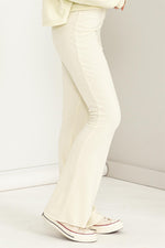 Wild Soul Mid-Rise Flare Pants • Cream