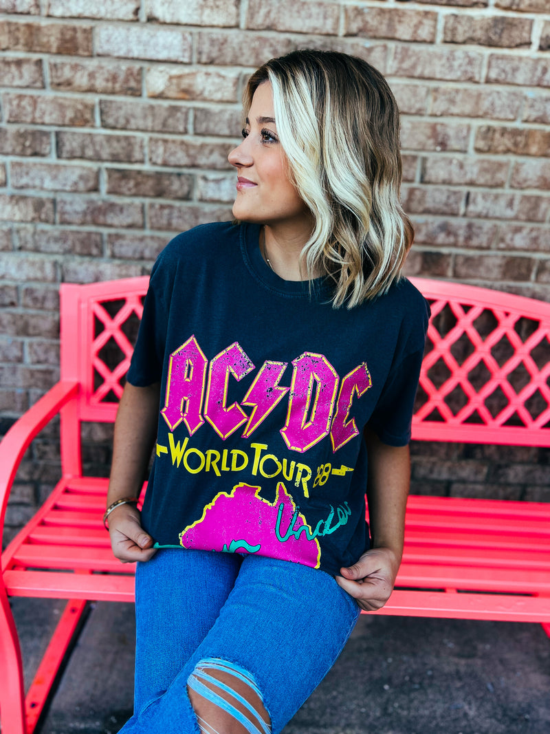 Down Under ACDC Graphic Tee • Pepper
