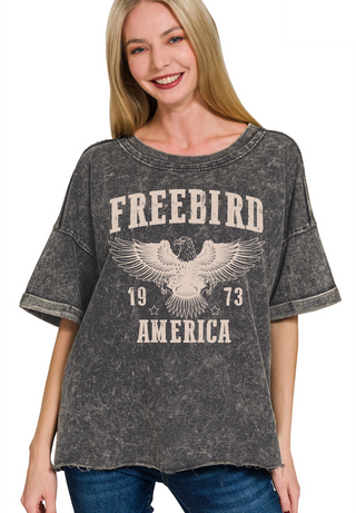 Free Bird Graphic Tee • Black
