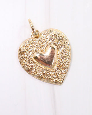 Heidi Heart Charm • Gold