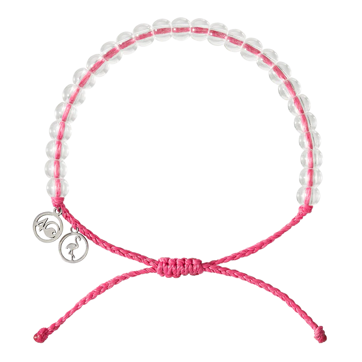 Flamingo Beaded Bracelet • Pink