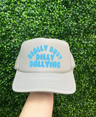 Really Busy Trucker Hat • Gray