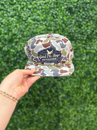 Good Ole Boys Outdoors Rope Hat • Green Camo