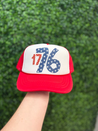 1776 Trucker Hat • Red