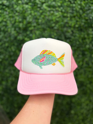 Catch of the Day Trucker Hat • Pink
