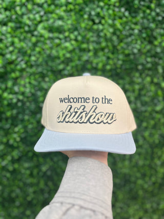 Shitshow Hat • Light Blue/ Natural