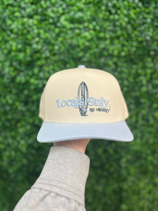 Locals Only Hat • Light Blue/ Natural