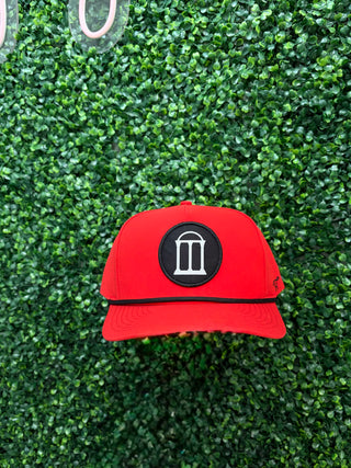 Georgia Arches Rope Hat • Red