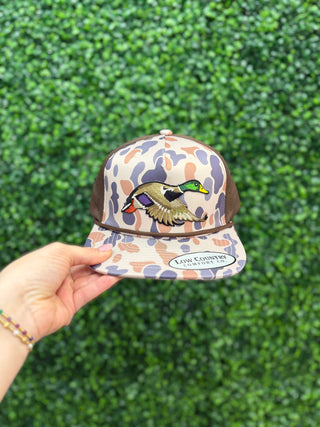 Mallard Embroidered Patch Hat • Camo