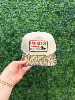Good Ole Boys If It Flies Patch Hat • Natural/Lowland Camo