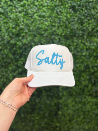 'Salty' Trucker Hat • White