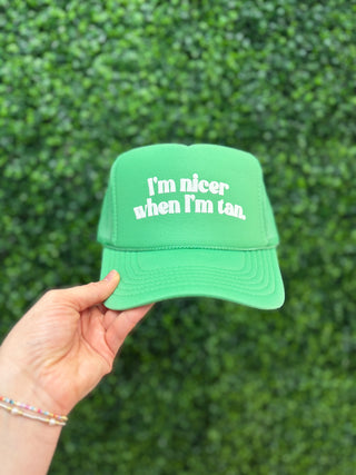 'Nicer' Trucker Hat • Watermelon Green