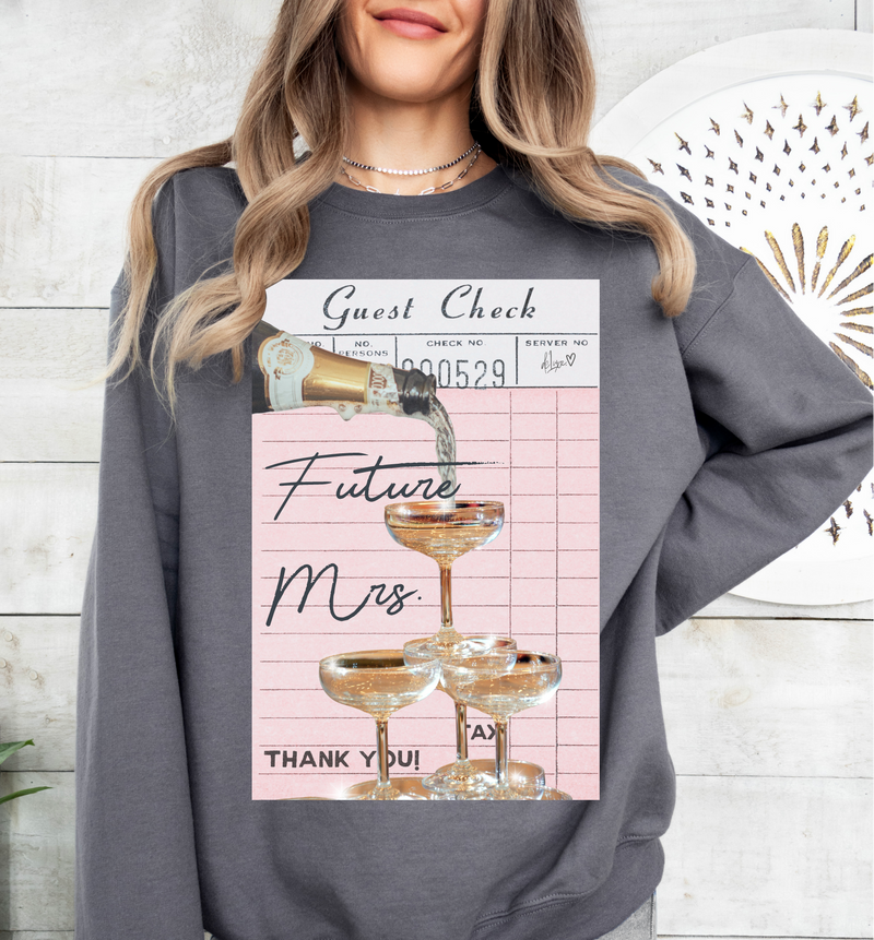 Future Mrs. Sweatshirt • Charcoal