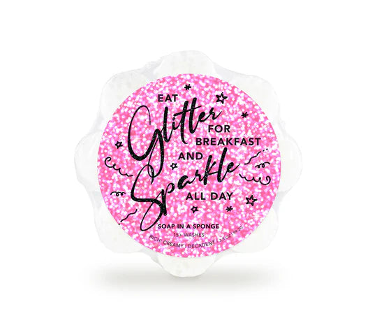 Glitter & Sparkle Shower Sponge • Pretty