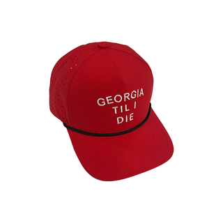 Georgia Til I Die Web Back Hat • Red