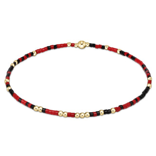 Gameday Hope Unwritten Bracelet • Bright Red + Onyx