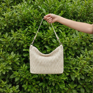 Pier Shoulder Woven Bag • Whitecap