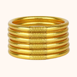 Gold All Weather Bangles® (Set of 6) - Serenity Prayer