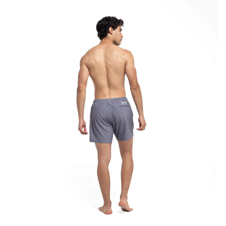 Grey 5.5" Lined Shorts • Watermelon