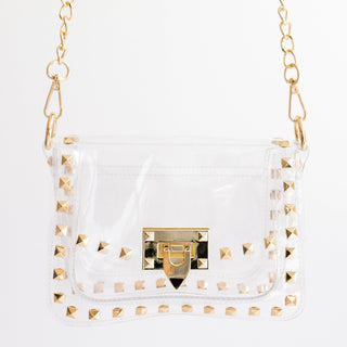 The Jackie Clear Handbag • Gold