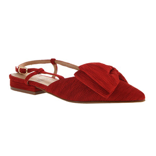 Harmony Bow Slingback Flat • Red