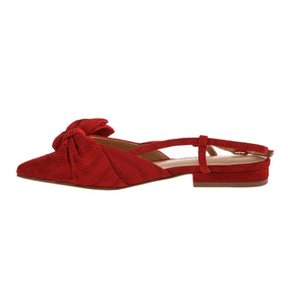 Harmony Bow Slingback Flat • Red