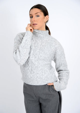 Erin Turtleneck Sweater • Gray