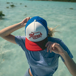 Summer Trucker Hat - Branding • Red + White + Blue