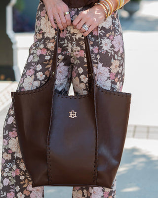 Emory Whipstitch Tote • D Chocolate