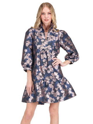 High Neck Mini Flounce Dress • Soft Magnolia