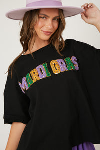 Mardi Gras Patch Tee