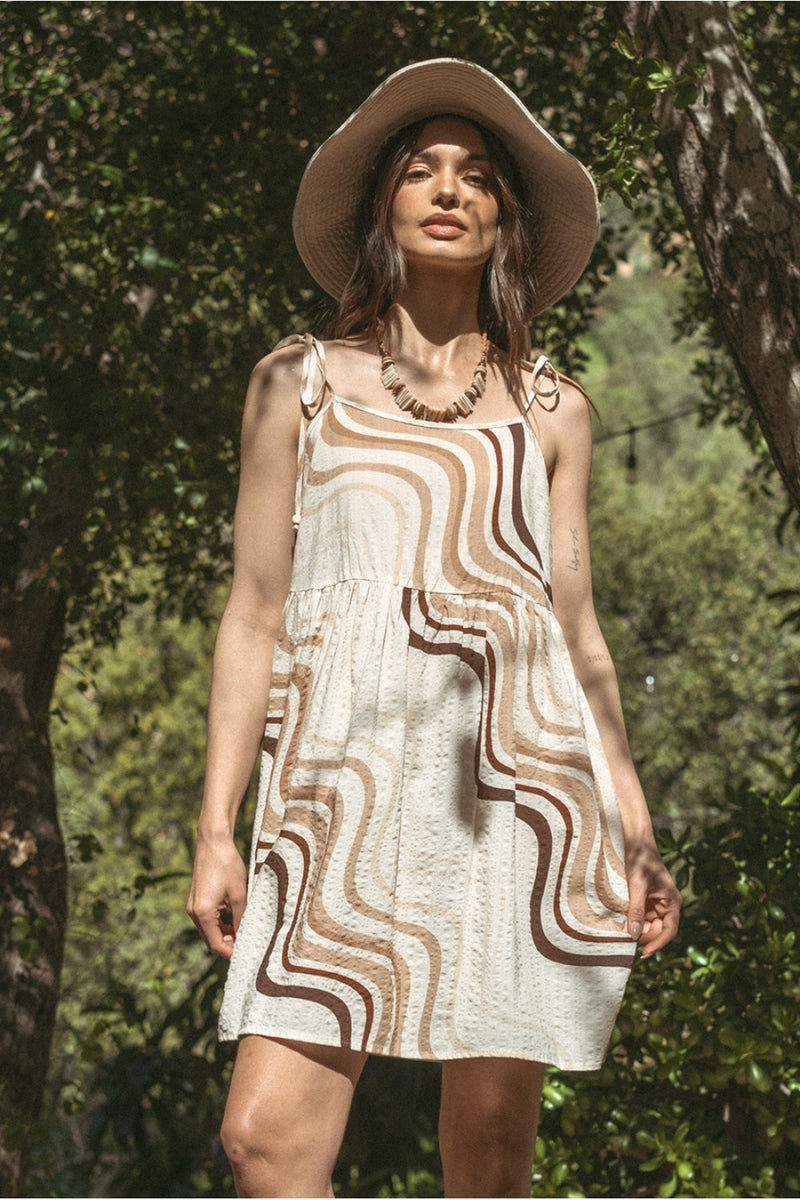 Safari Resort Mini Dress • Natural