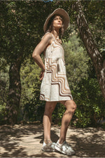 Safari Resort Mini Dress • Natural