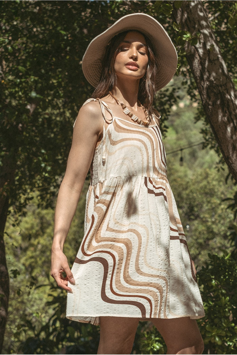 Safari Resort Mini Dress • Natural