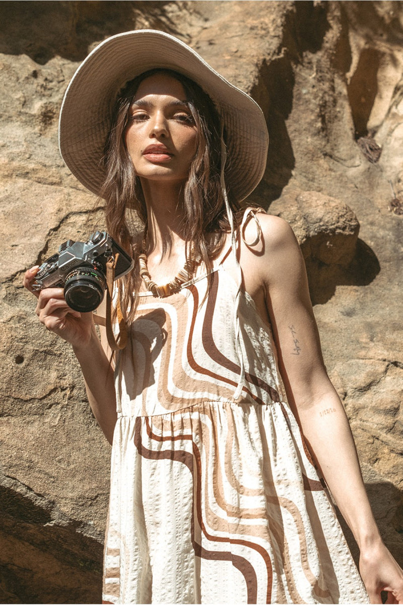 Safari Resort Mini Dress • Natural