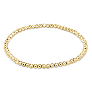Extends Classic Gold 3mm Bead Bracelet