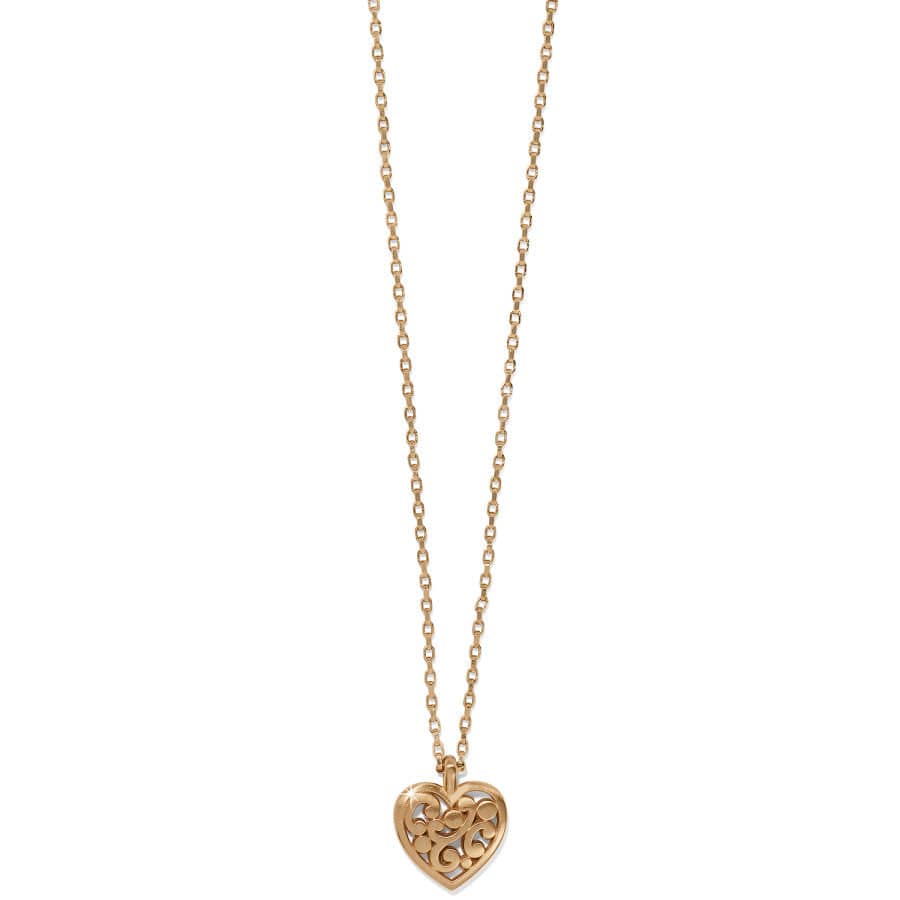 Contempo Heart Petite Necklace Gold