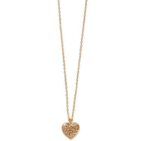 Contempo Heart Petite Necklace Gold