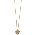 Contempo Heart Petite Necklace Gold