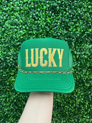 Lucky Puff Trucker Hat • Green