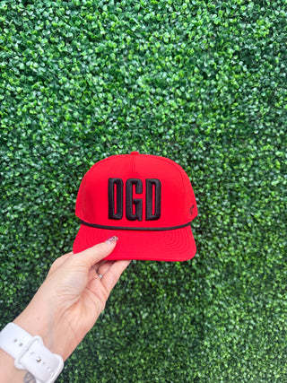 DGD Embroidered Hat • Red/Black