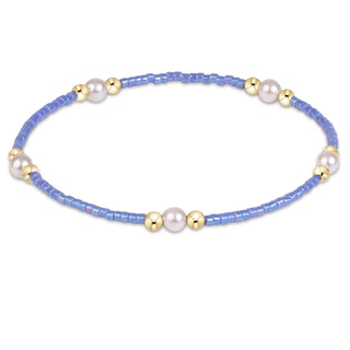 Hope Purpose Pearl Bracelet • Bright Blue