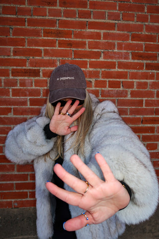 No Papparazzi Dad Cap • Brown