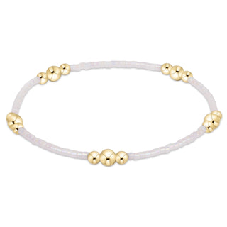 Hope Purpose Gold Bracelet • Silky White