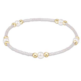 Hope Purpose Pearl Bracelet • Silky White