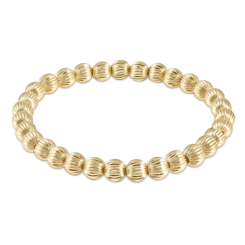 Dignity 6mm Bead Bracelet • Gold