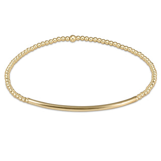 Classic Gold 2mm Bead Bracelet • Bliss Bar Gold