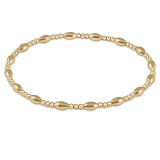 Harmony Sincerity Pattern 2mm Bead Bracelet • Gold
