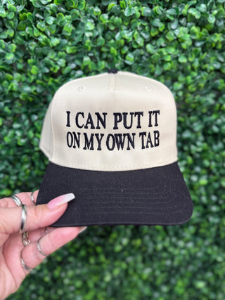I Can Put It On My Own Tab Hat • Tan + Black