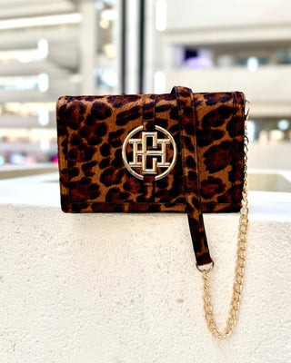 Cecilia Circle Logo Handbag • Spotted Saddle